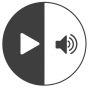 Vídeo integrado e reprodutor de áudio